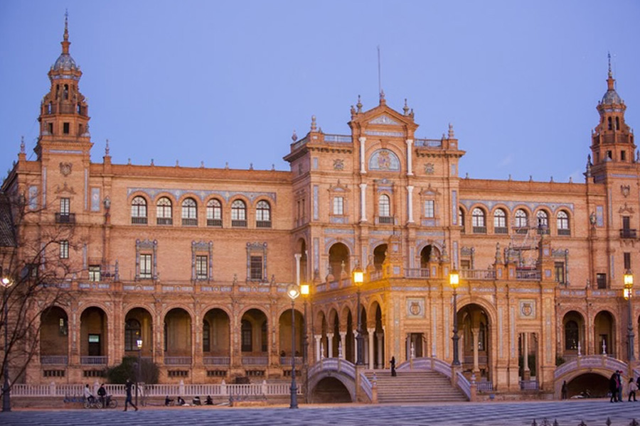 Plaza de España en Sevilla, España